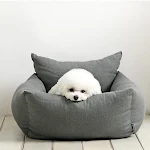 Protector de asiento de coche para mascotas A prueba de suciedad Casa para perros Funda acolchada para coche Protección interior del vehículo Fácil limpieza — foto 4
