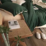 Conjunto de cama de quatro peças para noites tranquilas. Conforto e maciez para uma noite de sono perfeita e revigorante. Durma bem todas as noites. — foto 1