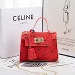 Ladies Hand Bag Women's Bag New Leather Stitching Lock Kelly Small Square Bag Diamond Bag — photo 4