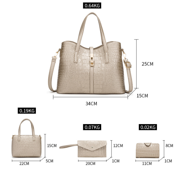 Title 1, Four-piece luggage set for organized and versat...