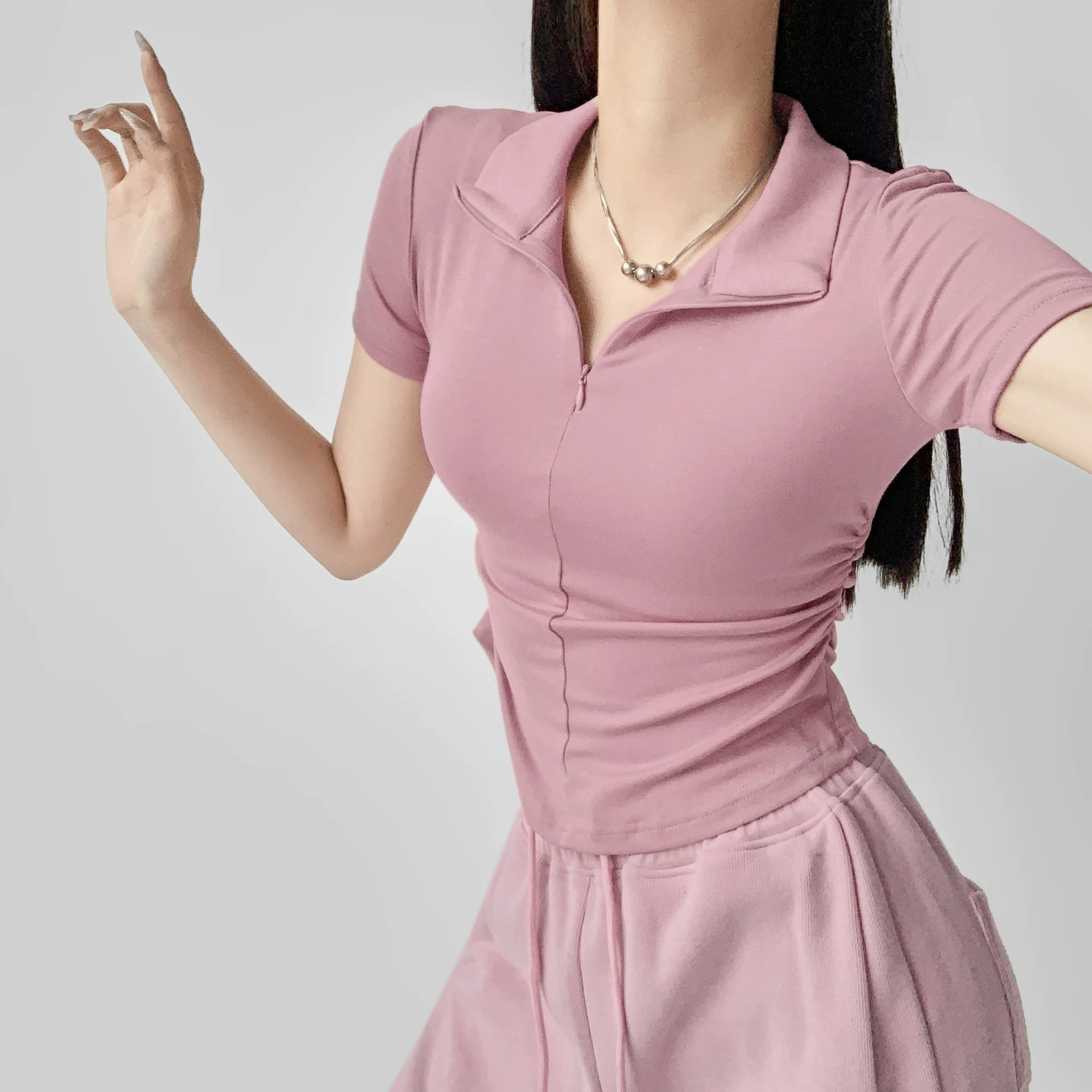 Title 1, Womens Fashionable Temperament Pleated Short S...