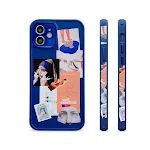 Blue phone case