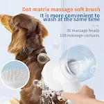 Automatic Foaming Dog Cat Bath Brush Dog Shampoo Brush With Soap Dispenser Electric Pet Grooming Massage Brush Pet Bathi — photo 8