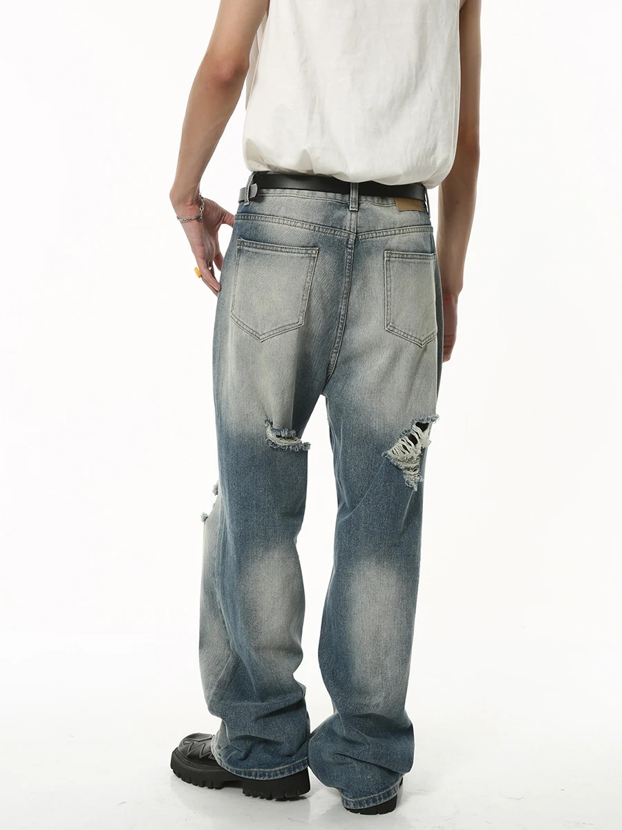 Title 3, Heren American Style losse vintage ripped jeans...