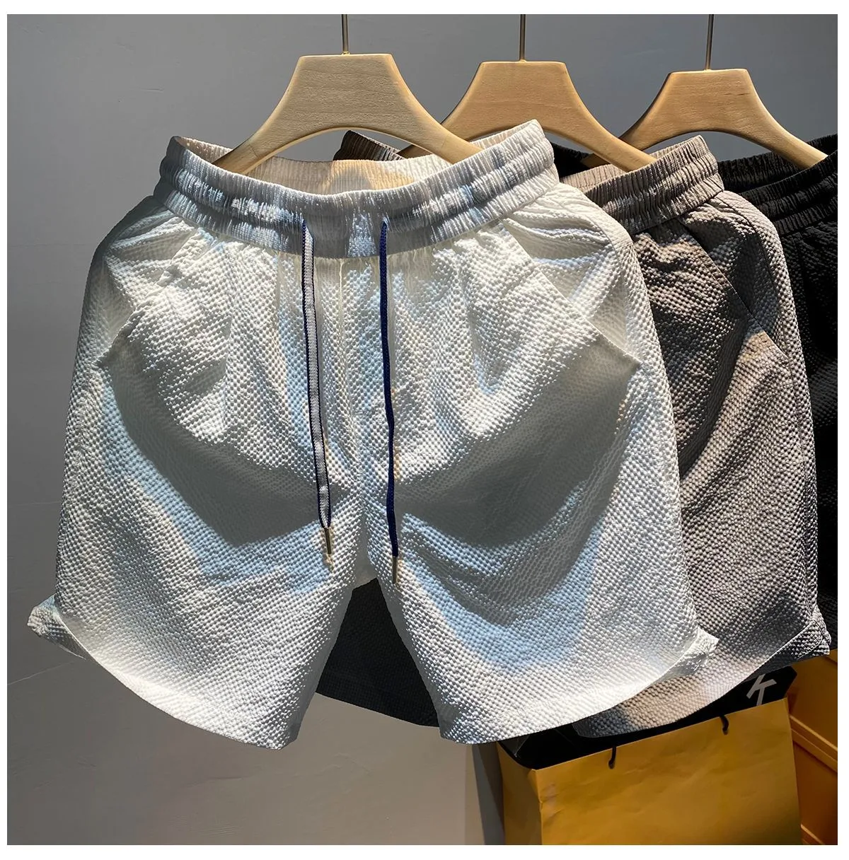 Title 8, Summer Mens Casual Loose Cropped Pants