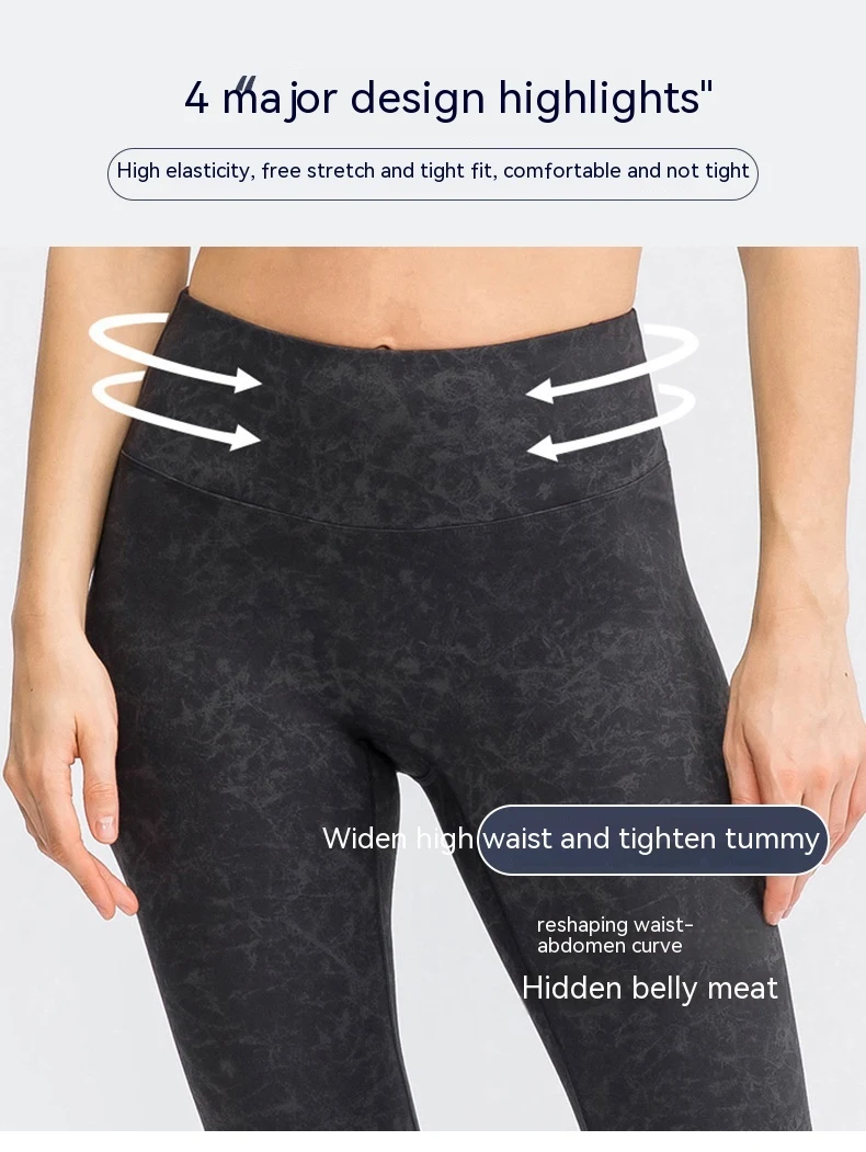 Bedruckte Yoga-Leggings für Damen mit hohem Bund und Hüftlift, dehnbar und sportlich. Perfekt für Fitness und Training. — foto 31