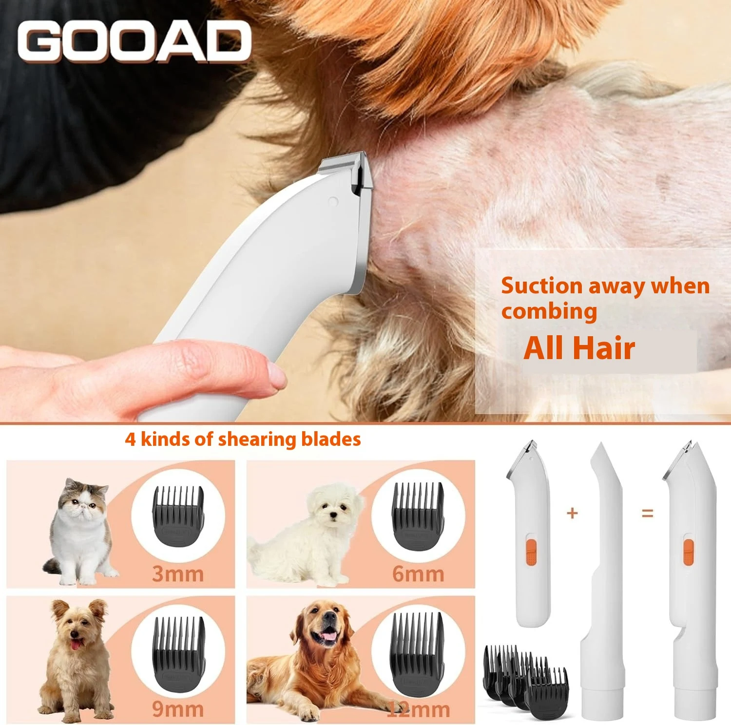 Title 5, Multifunctional Pet Hair Conditioner Dog Vacuum...