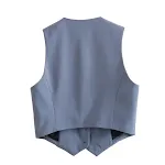 Completo da donna monopetto con gilet a 7 colori. Versatile ed elegante per l'ufficio e gli eventi. Disponibile in varie taglie. — foto 7