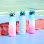 Portable Gradient Color Large Capacity Plastic Sports Water Cup Stay hydrated on the go with this durable and stylish wa — photo 16