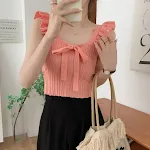 Lace Up Knitted Halter Top — photo 8