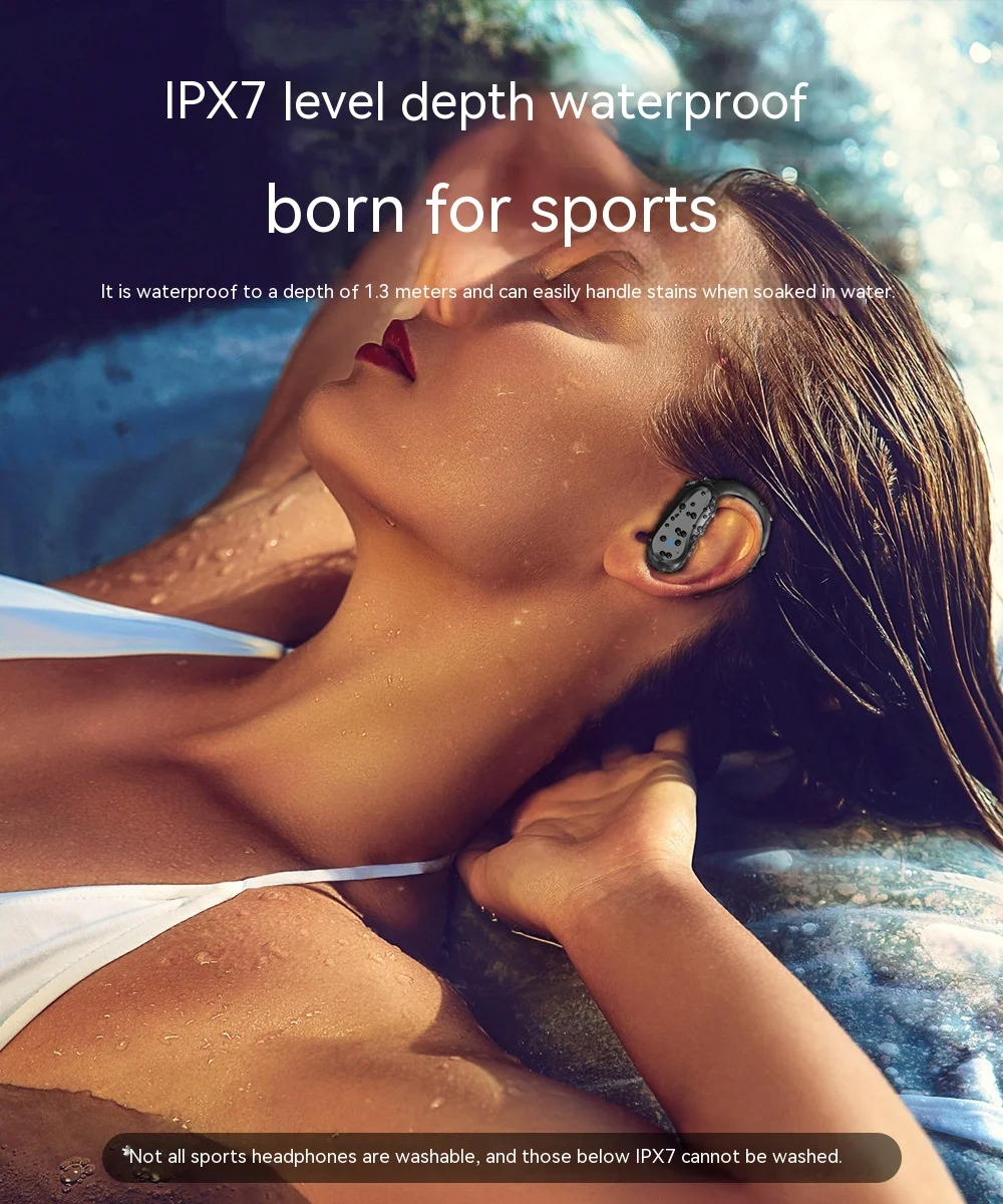 Title 2, IPX7 Waterproof Sports Wireless Intelligent Noi...