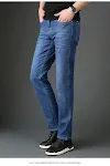 Men's straight-leg slim-fit jeans for a modern look. Comfortable and stylish denim pants, perfect for everyday wear or a — photo 6
