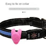 LED Light Silicone Luminous Puppy Cat Dog Pendant for Collar Drawstring Anti-lost Walking Pet Accessories Supplies Dog B — photo 5