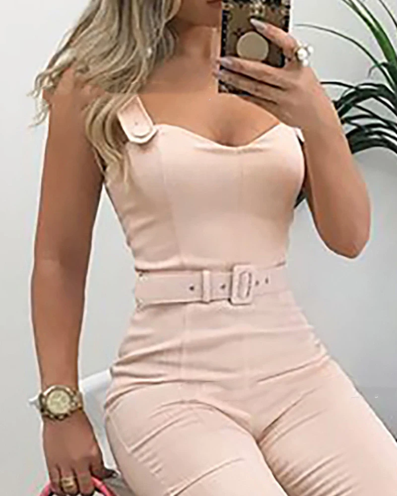 Title 5, European And American Sling V-neck One-piece Wi...