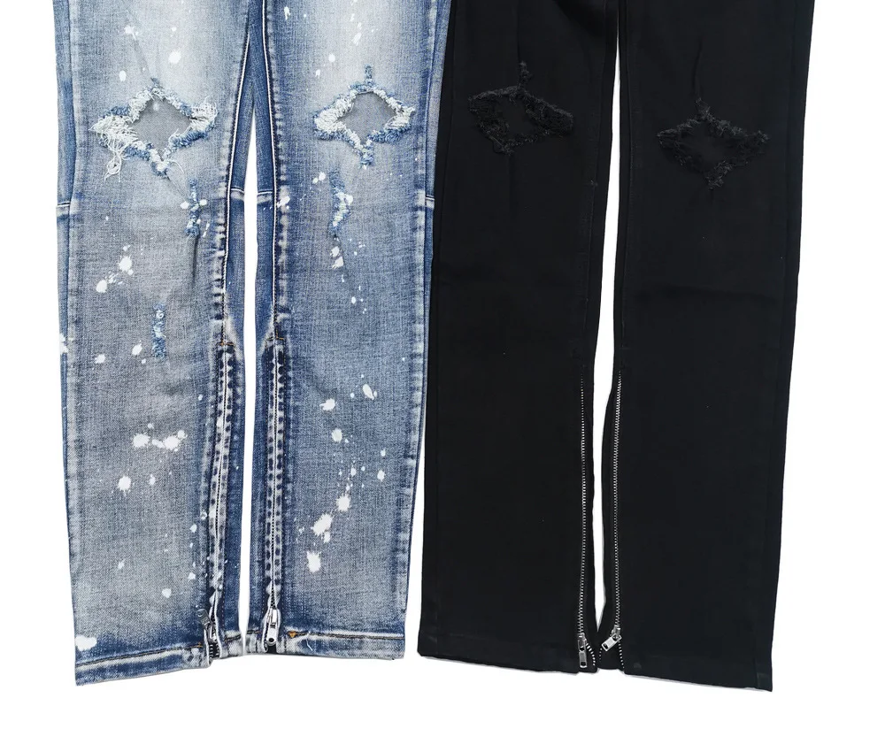 Ripped Men's Jeans Fashion Slim Stretch, designed for a modern, stylish look. Comfortable, stretchy jeans for everyday w — photo 7