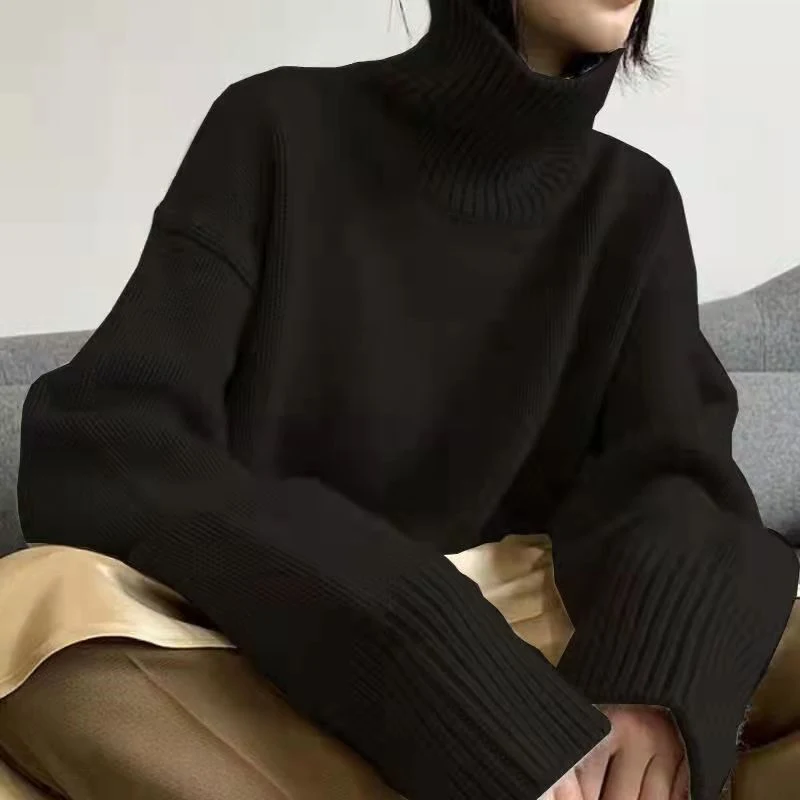 Title 6, Knitted Casual Thickened Base Sweater for Men a...