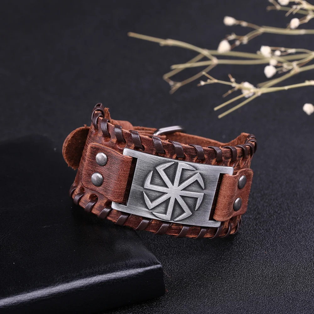 Pulseira de couro de nó irlandês — foto 5