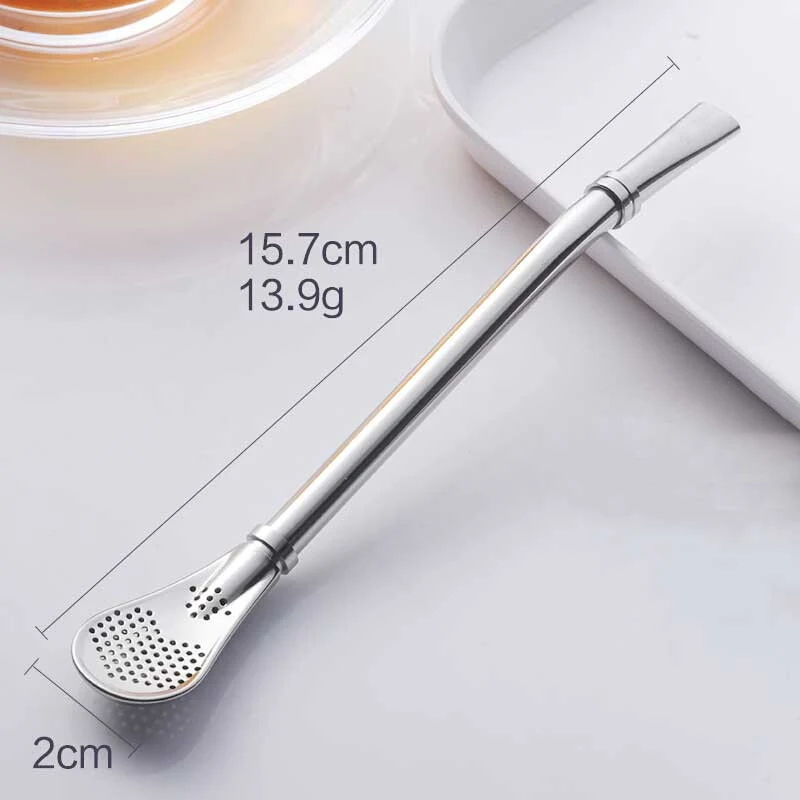 Title 2, Coffee stirring spoon with tea and juice filter...