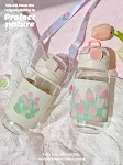 Good-looking Tulip Straw Glass Cup, Portable Korean Children's Water Cup. A unique niche cup for kids, perfect for water — photo 12