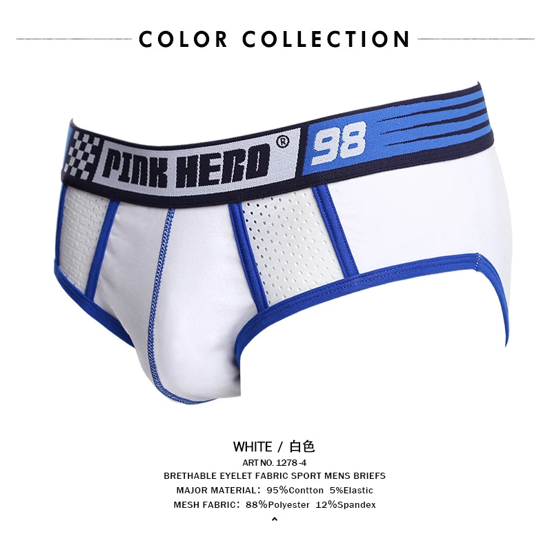Slip sportivi da uomo con rete traspirante e comoda, in tinta unita, perfetti per lo sport e l'uso quotidiano. — foto 10