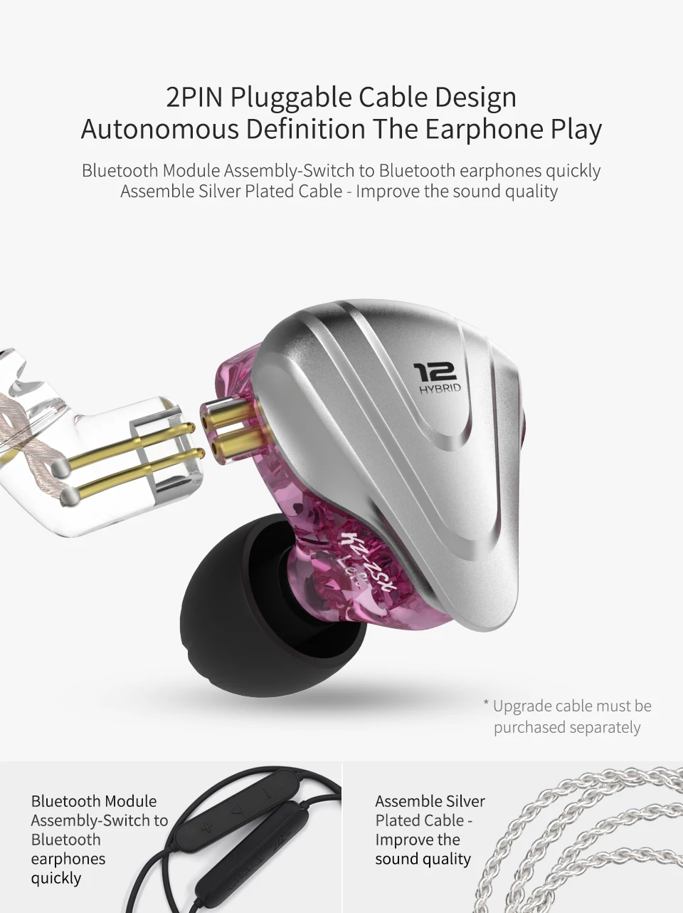 Title 5, KZ ZSX Terminator Auriculares 12 Unidad Anillo ...