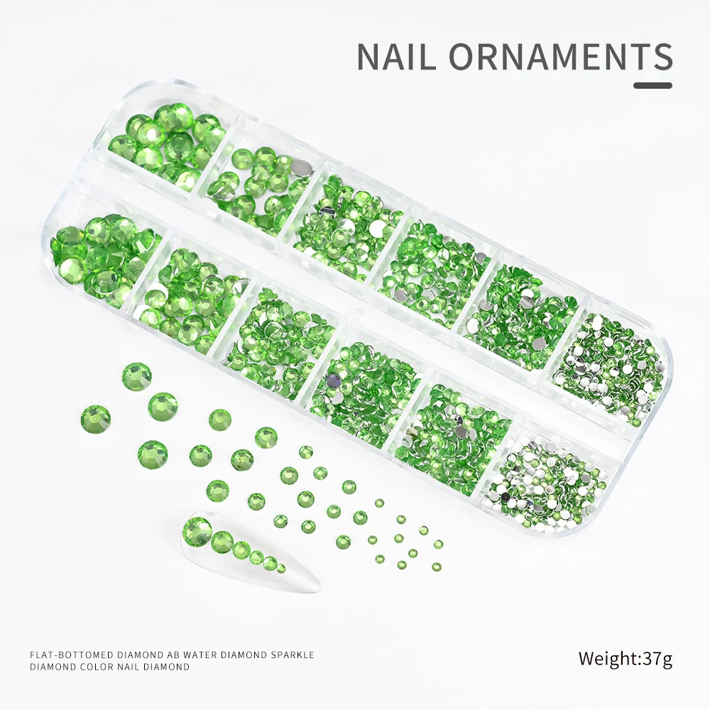 Title 12, Unhas Postiças Plaid com Strass de Fundo Plano....