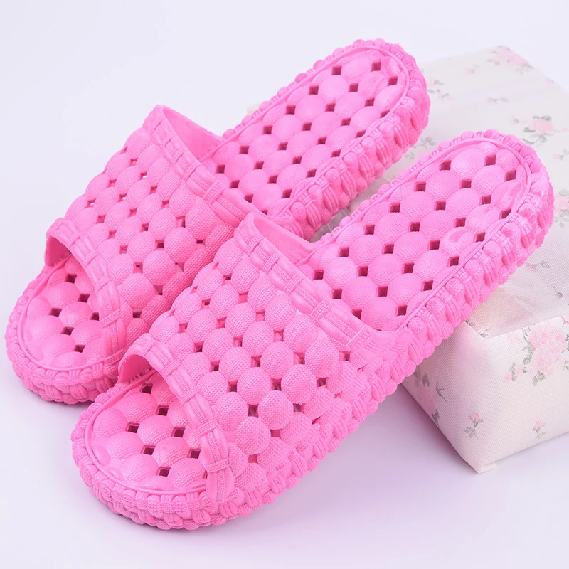 Summer leakproof bathroom slippers for men and couples. Anti skid indoor PVC slippers with thick soft sole. Cool and com — photo 14