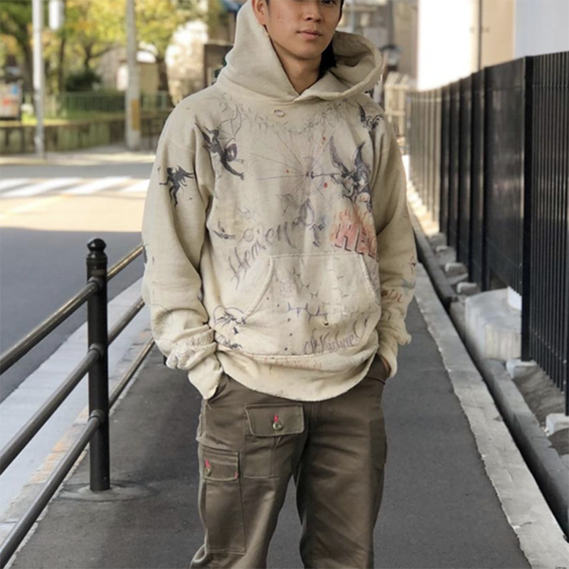 Title 3, Loose Autumn And Winter Couple Print Pullover S...