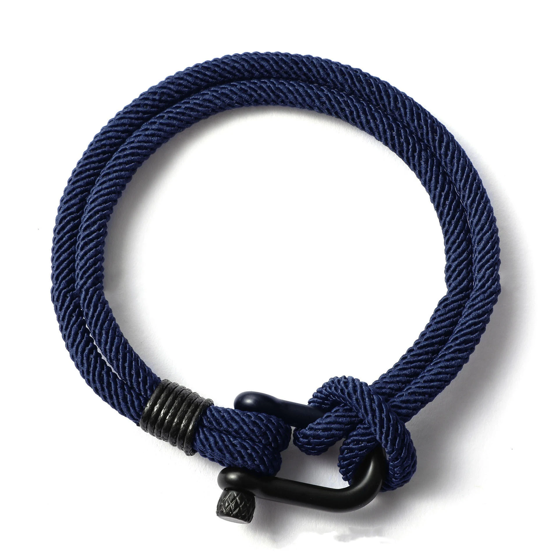 Title 4, Pulseira Masculina Trançada com Fivela de Ferra...