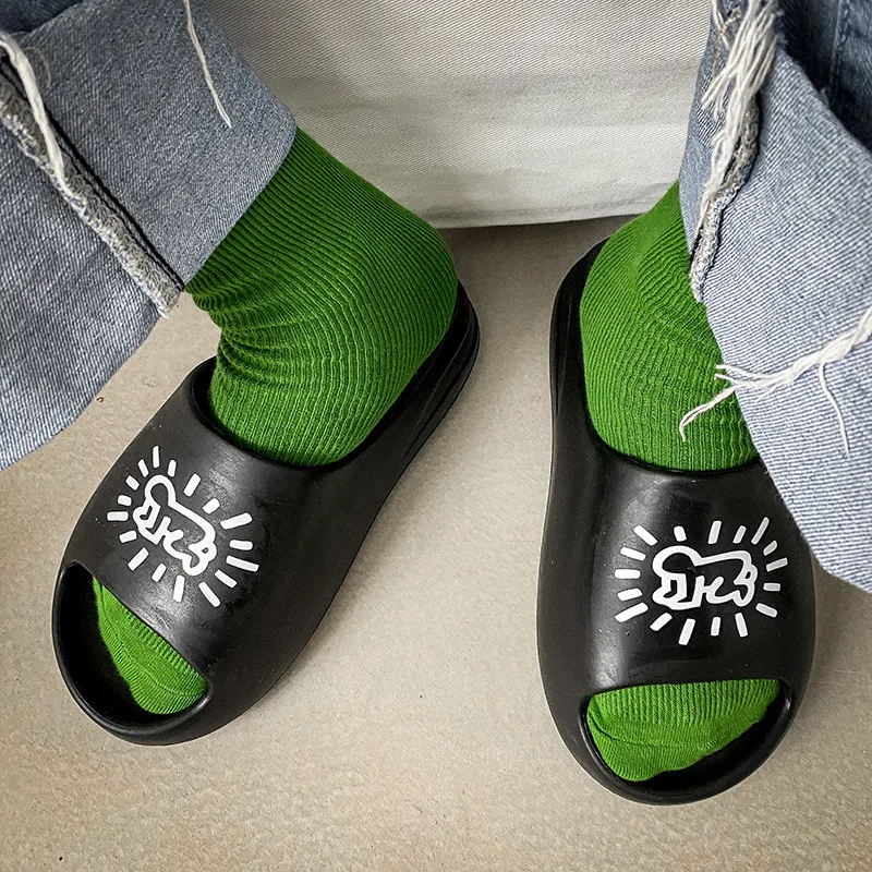 Title 2, Graffiti Sandals And Slippers Mens Shoes Platf...