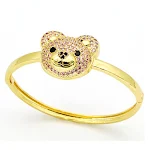 Pulseira de Urso Fofo com Zircônia Temperamento Inlay Design Especial Animal, Joia Charmosa e Delicada — foto 11