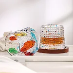Creative Hand-painted Swirling Cup With Coaster Enjoy your drinks in style and elegance Unique artistic design for coffe — photo 9
