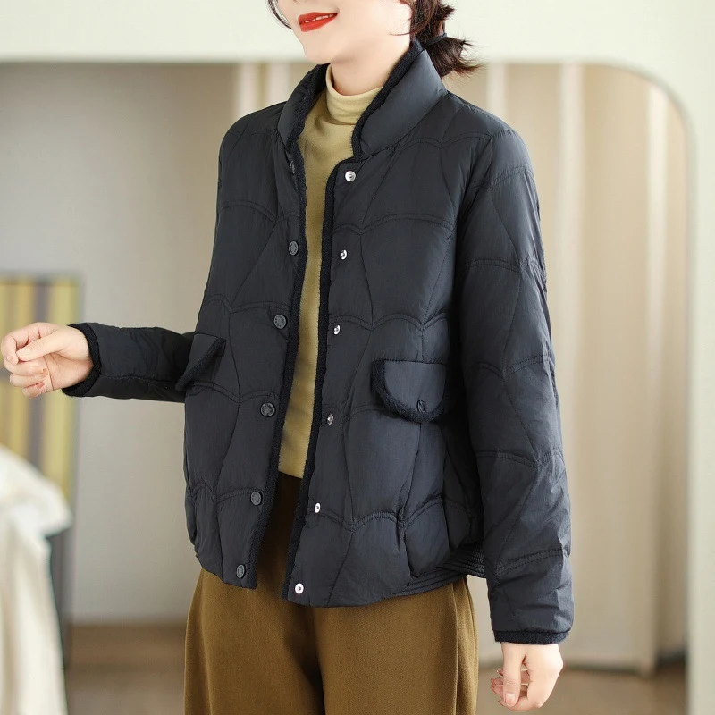 Title 3, Cappotto donna imbottito in cotone con collo al...