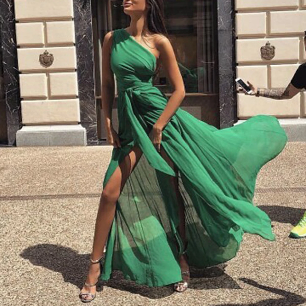 European And American Sexy Big Swing Chiffon Dress — photo 12