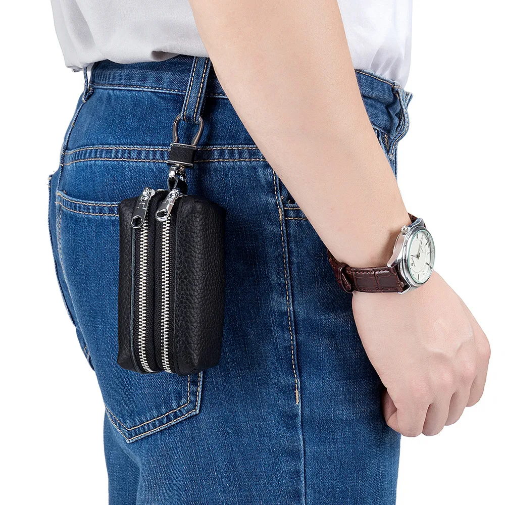 Large Capacity Key Case Double-layer Soft Men's Multifunctional Coin Purse. Keep your keys, coins, and small essentials — photo 14