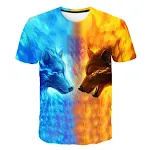 3D Digital Printing Wolf Short Sleeve T-shirt for men. Experience comfort and style with this breathable, uniquely desig — photo 11