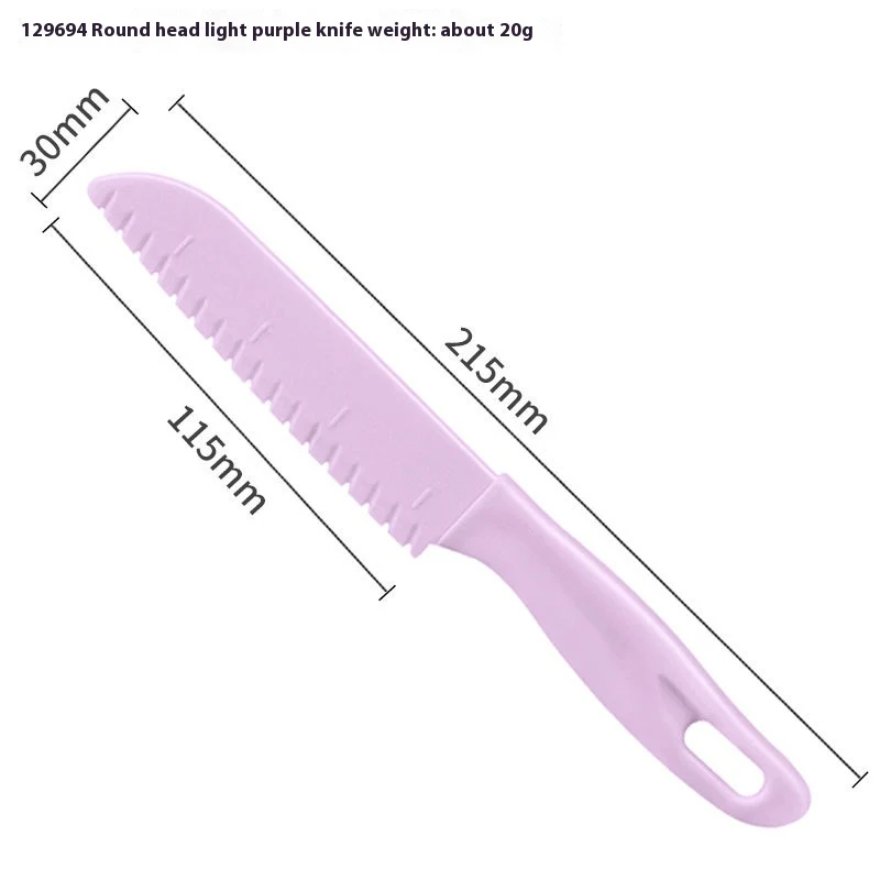 Title 6, Childrens Plastic Fruit Knife Set Safe and eas...