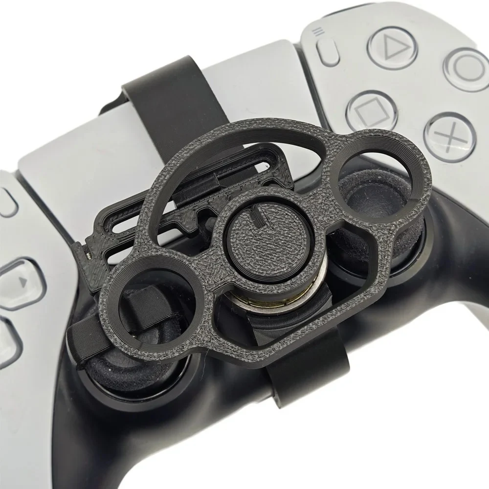 Mini volante de impressão 3D para PS5 Ultra fino. Melhora a jogabilidade, maior controle e conforto. Experimente a precisão ao jogar com este controle. — foto 12