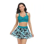 Teal Blue Bikini Skirt