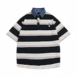 Camiseta para hombre con mangas a rayas y contraste de color. Disfruta de estilo y comodidad casual con esta prenda moderna y versátil. — foto 4
