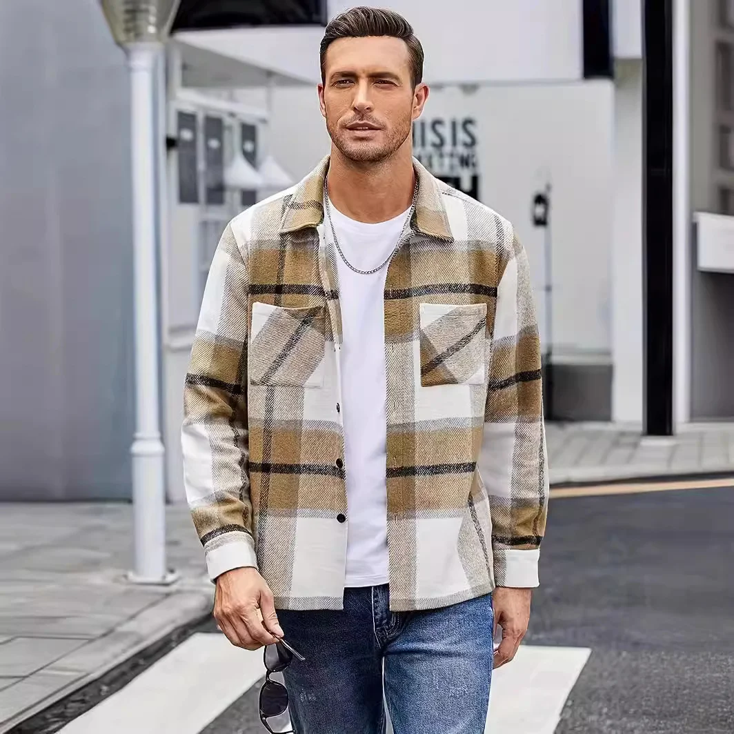 Casaco Camisa Acolchoado Xadrez Térmico Masculino Premium, Conforto e Calor para Inverno, Design Clássico, Perfeito para o Frio com Elegância. — foto 1