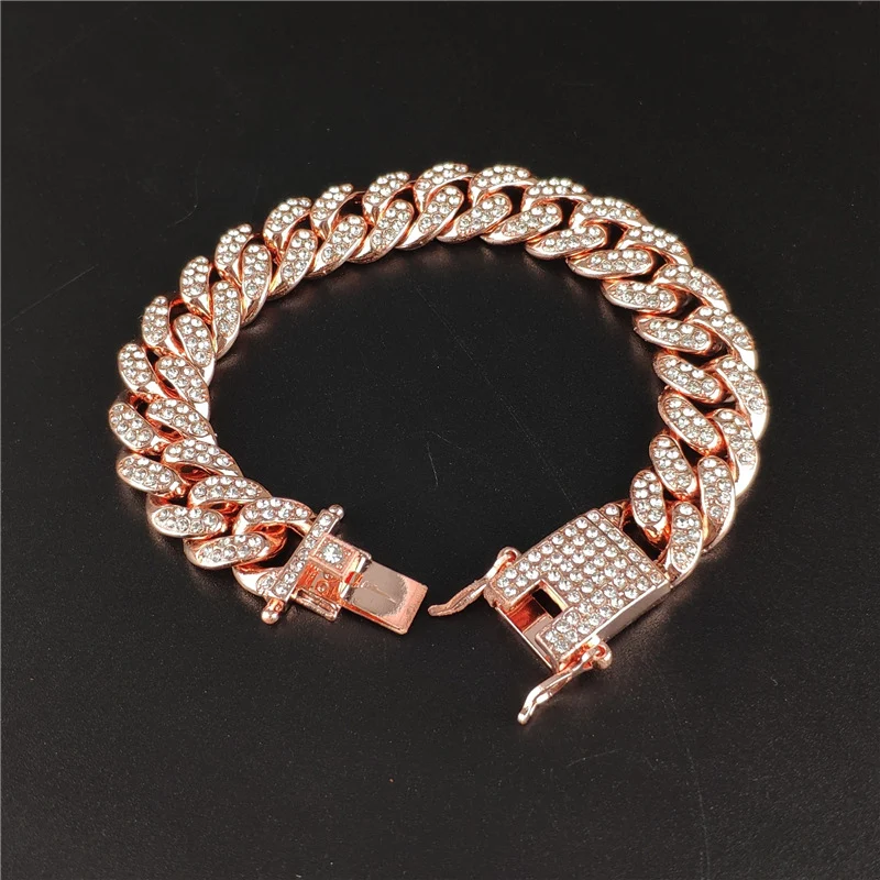 Corrente Cubana Hip Hop de 13mm de Liga de Zinco – Design moderno, visual ousado e estilo autêntico para quem busca destaque. — foto 5