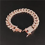 Corrente Cubana Hip Hop de 13mm de Liga de Zinco – Design moderno, visual ousado e estilo autêntico para quem busca destaque. — foto 5