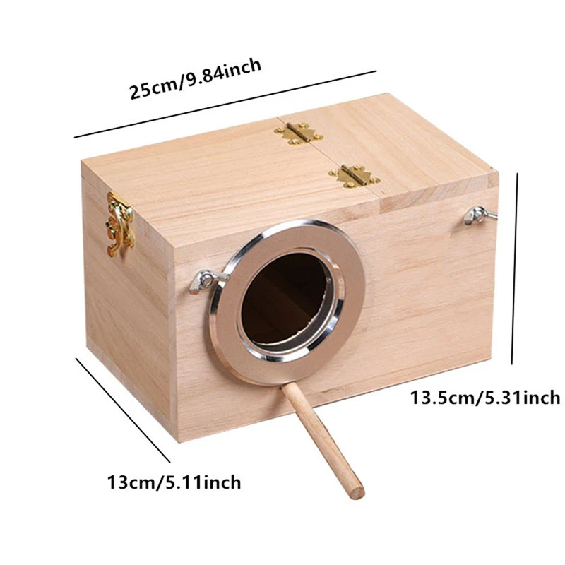 Title 3, Wooden Bird Cage Nesting Box Breeding Hatching ...