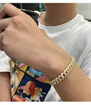 Cuban Link Armband Heren Sterling Zilver Hip Hop Koppel Eenvoudige Hand Sieraden — foto 4