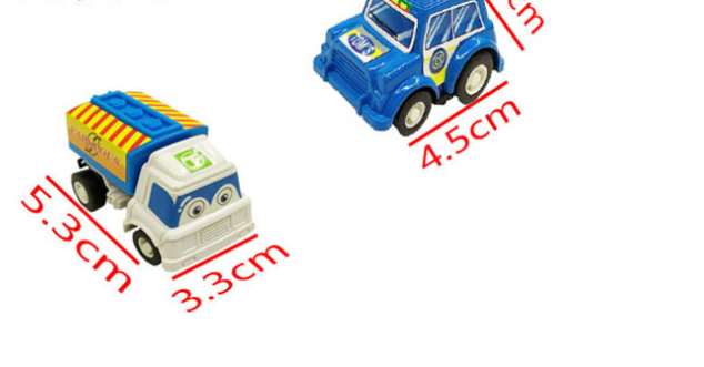 Mini Carro Infantil Desenho Animado Brinquedos de Bolso Pequenos Pacote com 6 Ideal para Crianças Diversão Garantida em Qualquer Lugar — foto 7