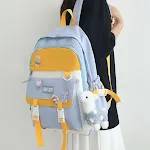 Blue with yellow