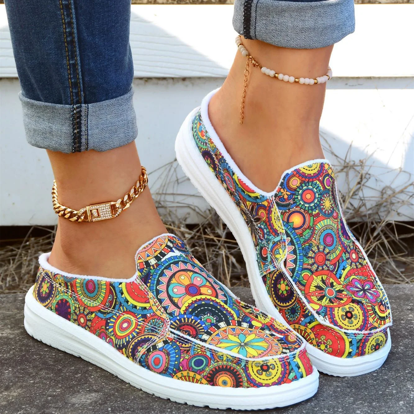 Title 4, Spring and Summer New Stylish Slippers, Floral ...