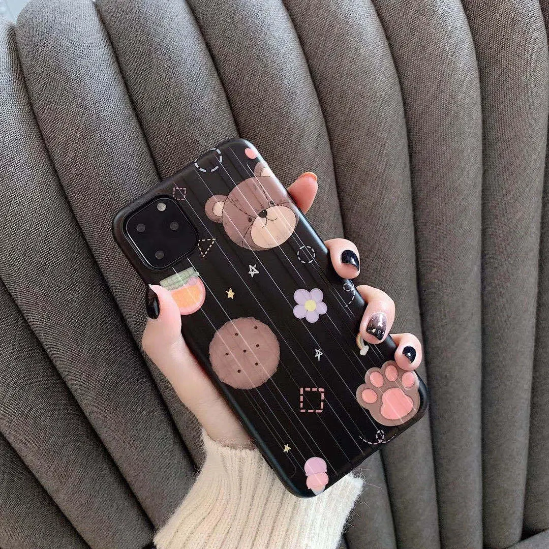 Title 5, Capinha para celular com ilustração de urso fof...
