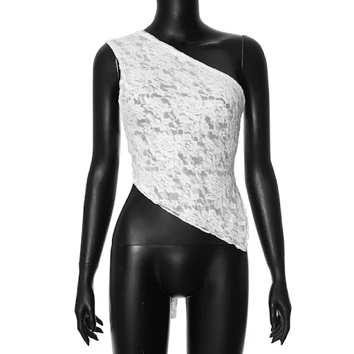 Title 7, Ins Lace Backless Top Summer Solid Color Waistl...